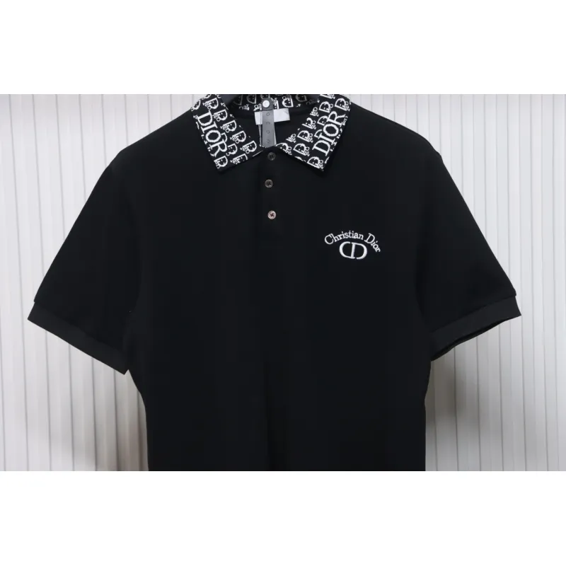 Dior CD Embroidered LOGO POLO T-shirt