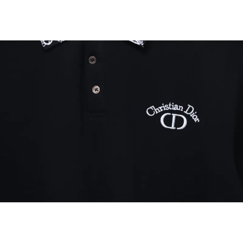 Dior CD Embroidered LOGO POLO T-shirt
