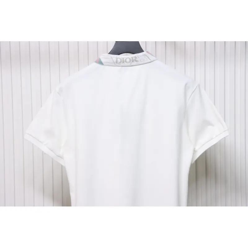Dior CD LOGO POLO T-shirt White