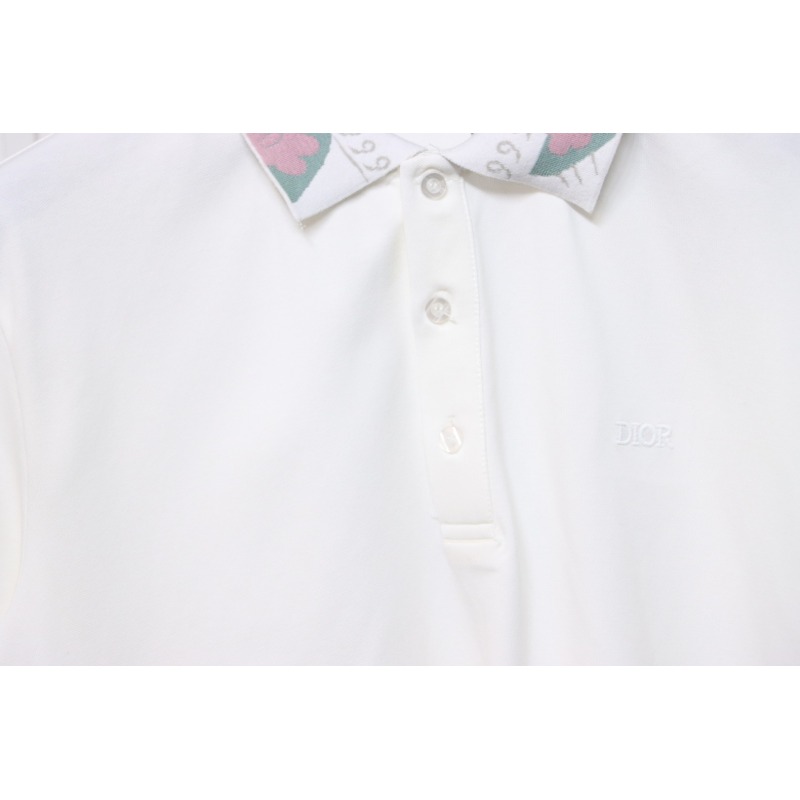Dior CD LOGO POLO T-shirt White