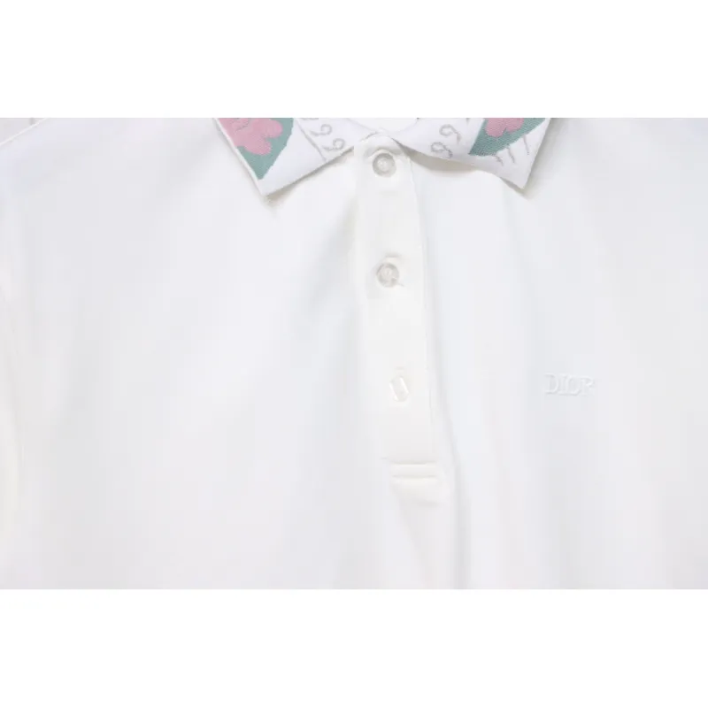 Dior CD LOGO POLO T-shirt White