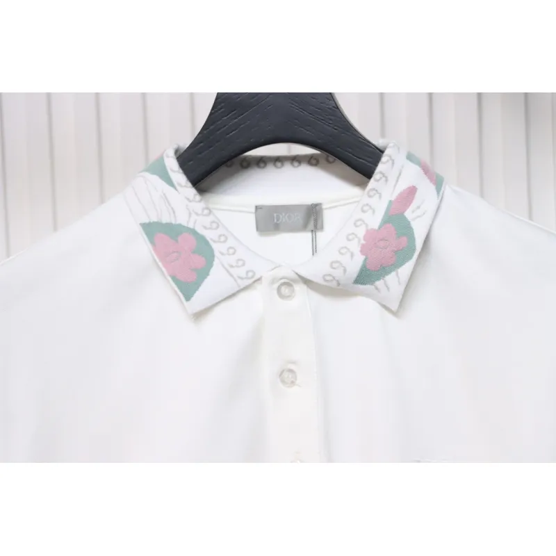 Dior CD LOGO POLO T-shirt White