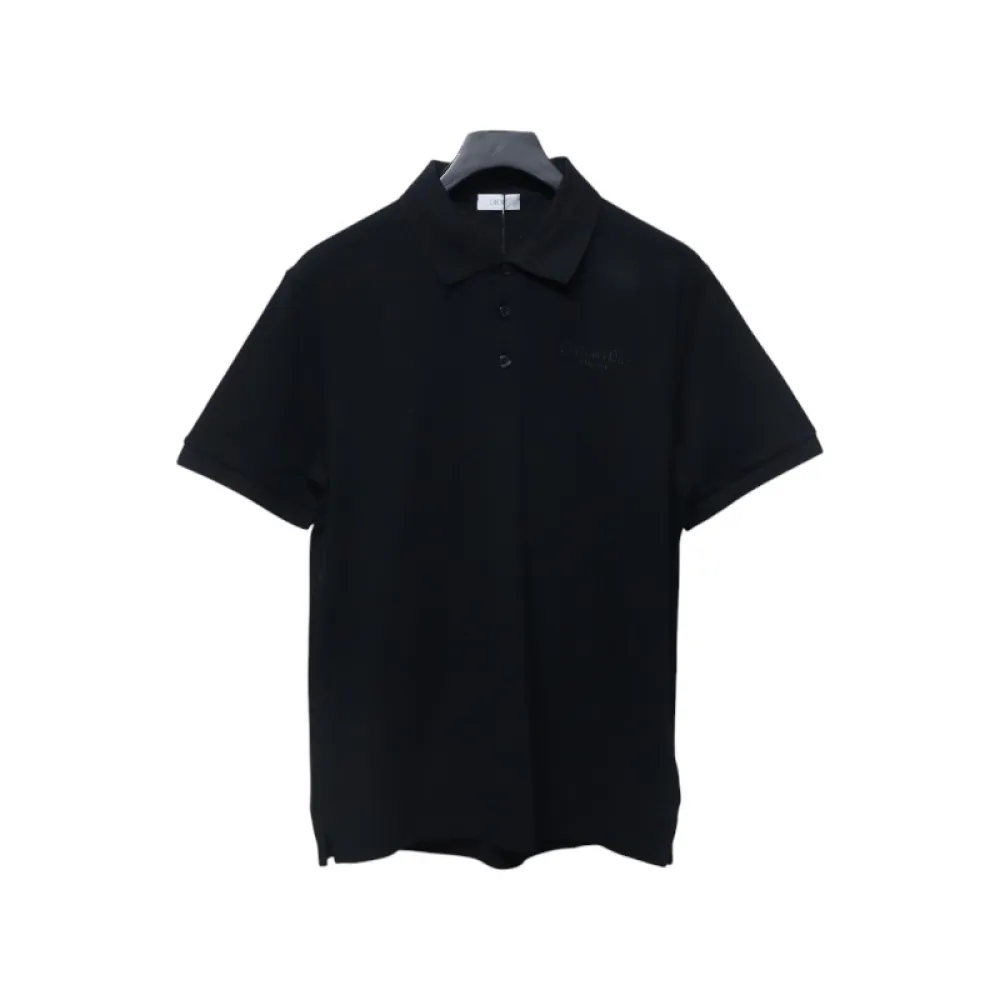 Dior Embroidered Letter Signature POLO T-shirt