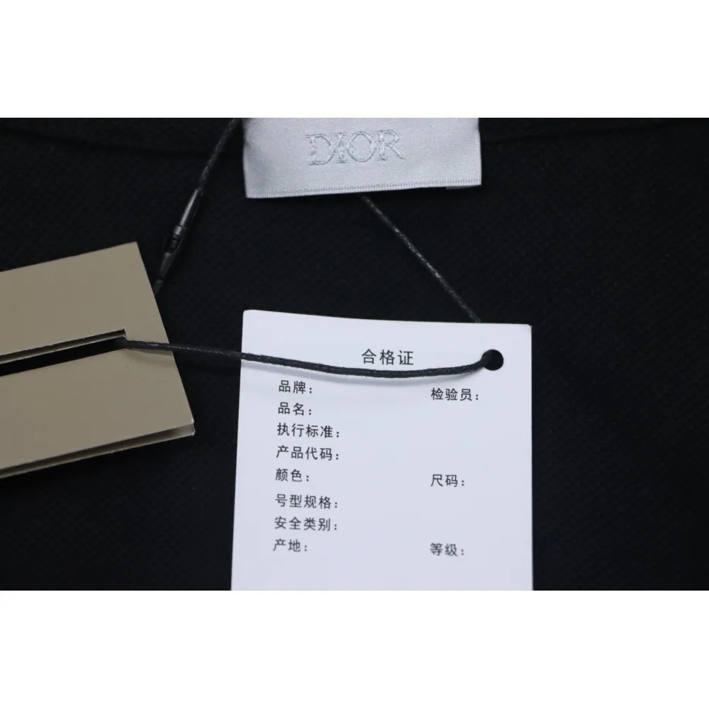 Dior Embroidered Letter Signature POLO T-shirt