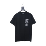 Dior Flocking printing T-shirt Black