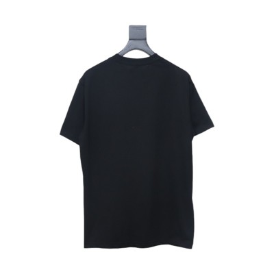 Dior Flocking printing T-shirt Black 02