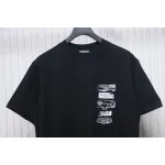 Dior Flocking printing T-shirt Black