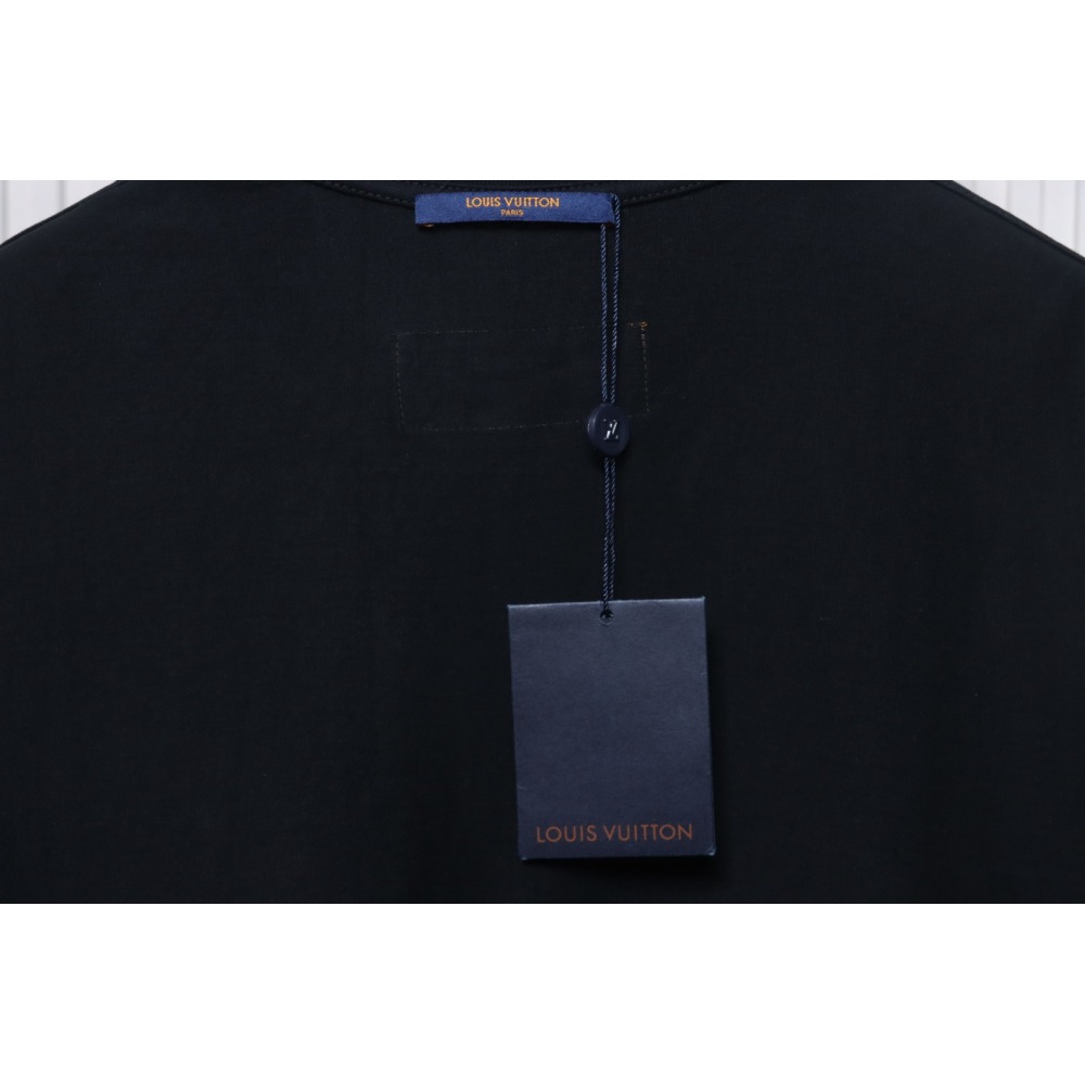 Dior Flocking printing T-shirt Black