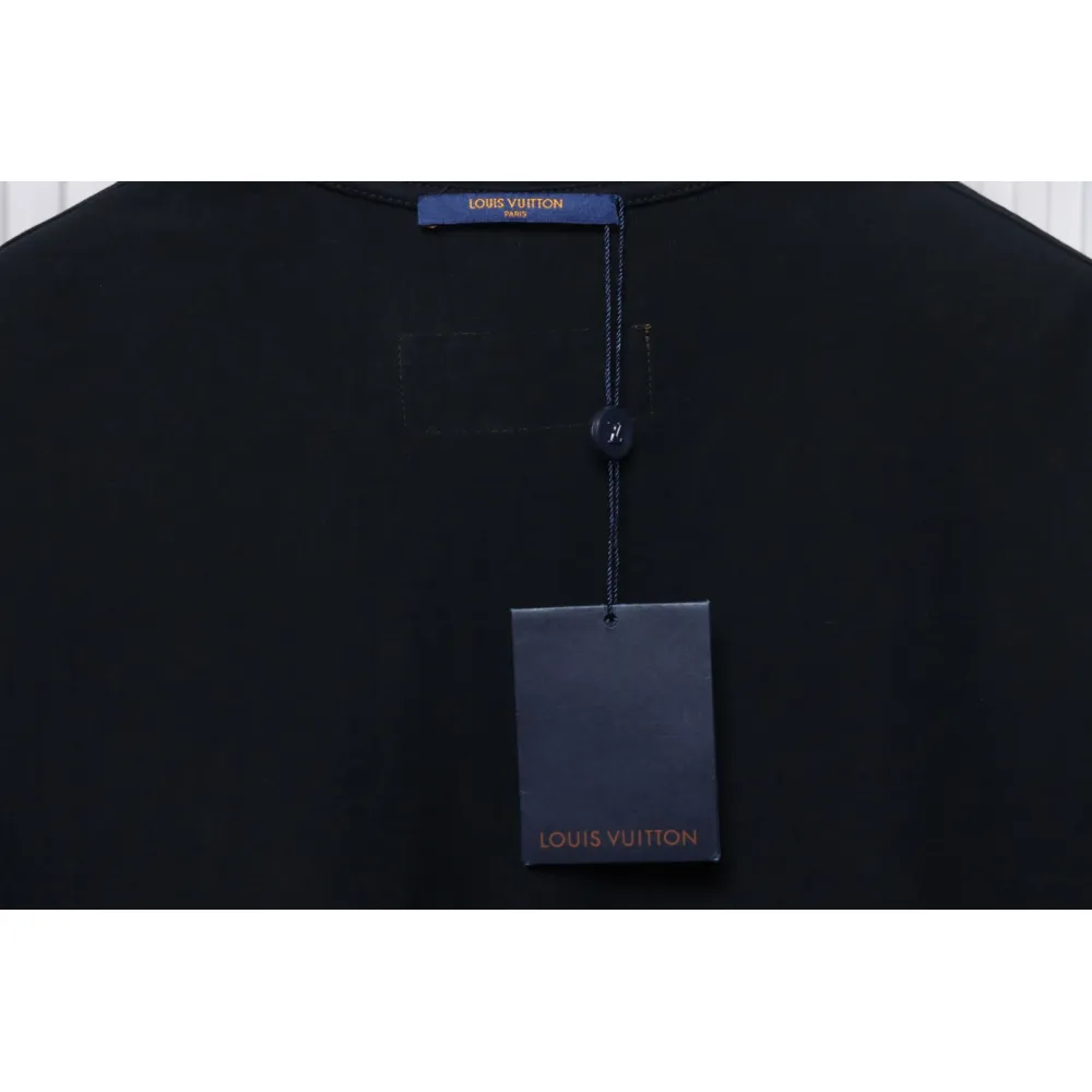 Dior Flocking printing T-shirt Black