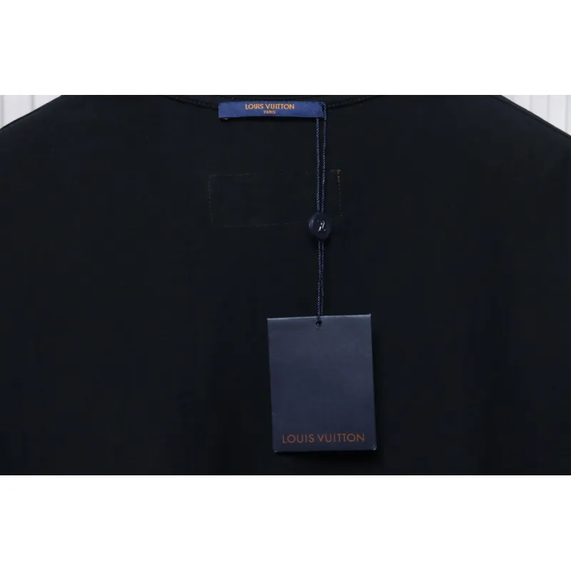 Dior Flocking printing T-shirt Black