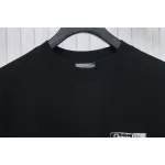 Dior Flocking printing T-shirt Black