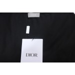 Dior Flocking printing T-shirt Black