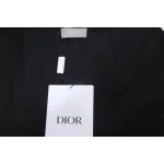 Dior Flocking printing T-shirt Black
