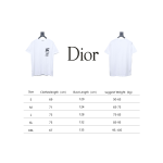 Dior Flocking printing T-shirt White