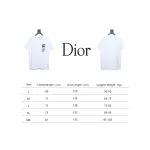 Dior Flocking printing T-shirt White