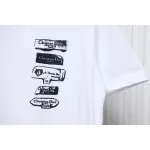 Dior Flocking printing T-shirt White