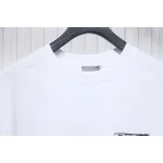 Dior Flocking printing T-shirt White