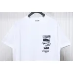 Dior Flocking printing T-shirt White