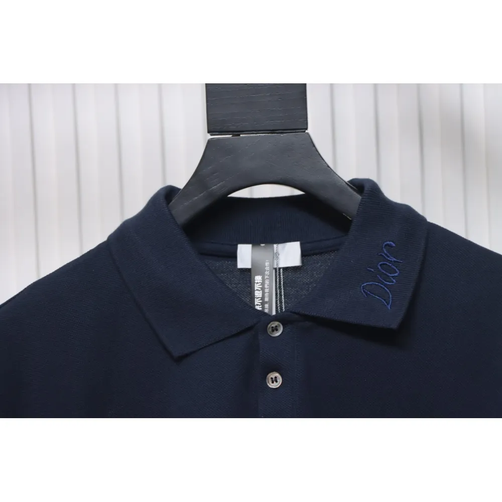Dior Little Bee Embroidered LOGO POLO T-shirt