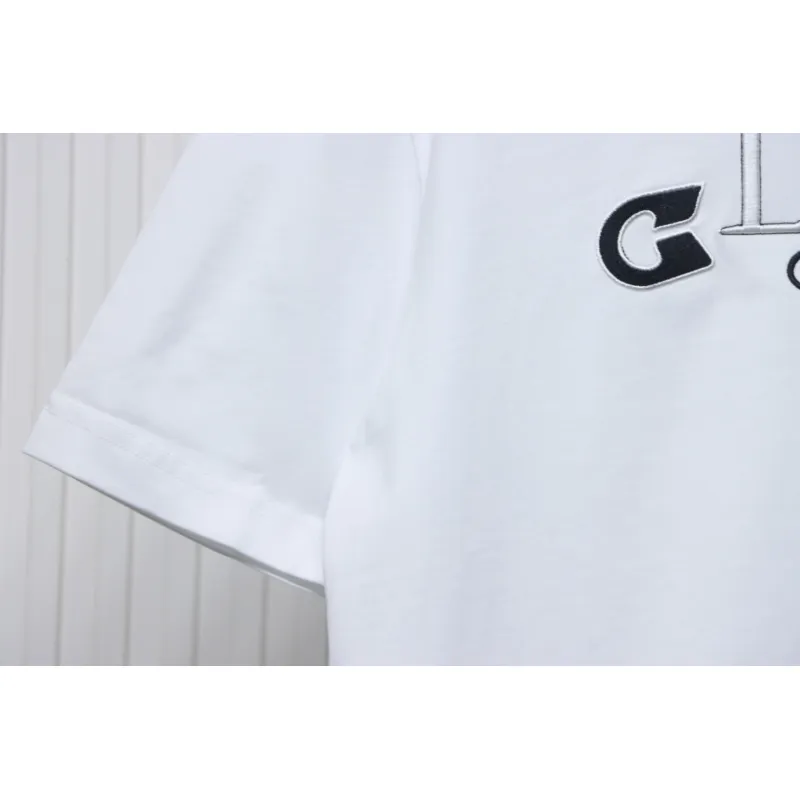 Dior Pin Embroidery T-shirt White