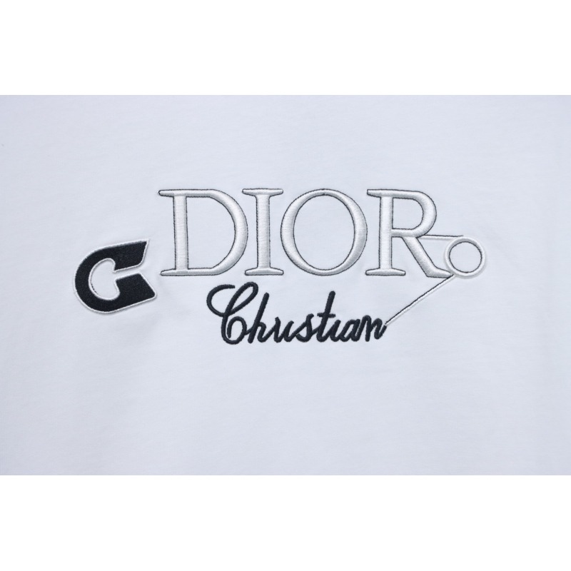 Dior Pin Embroidery T-shirt White