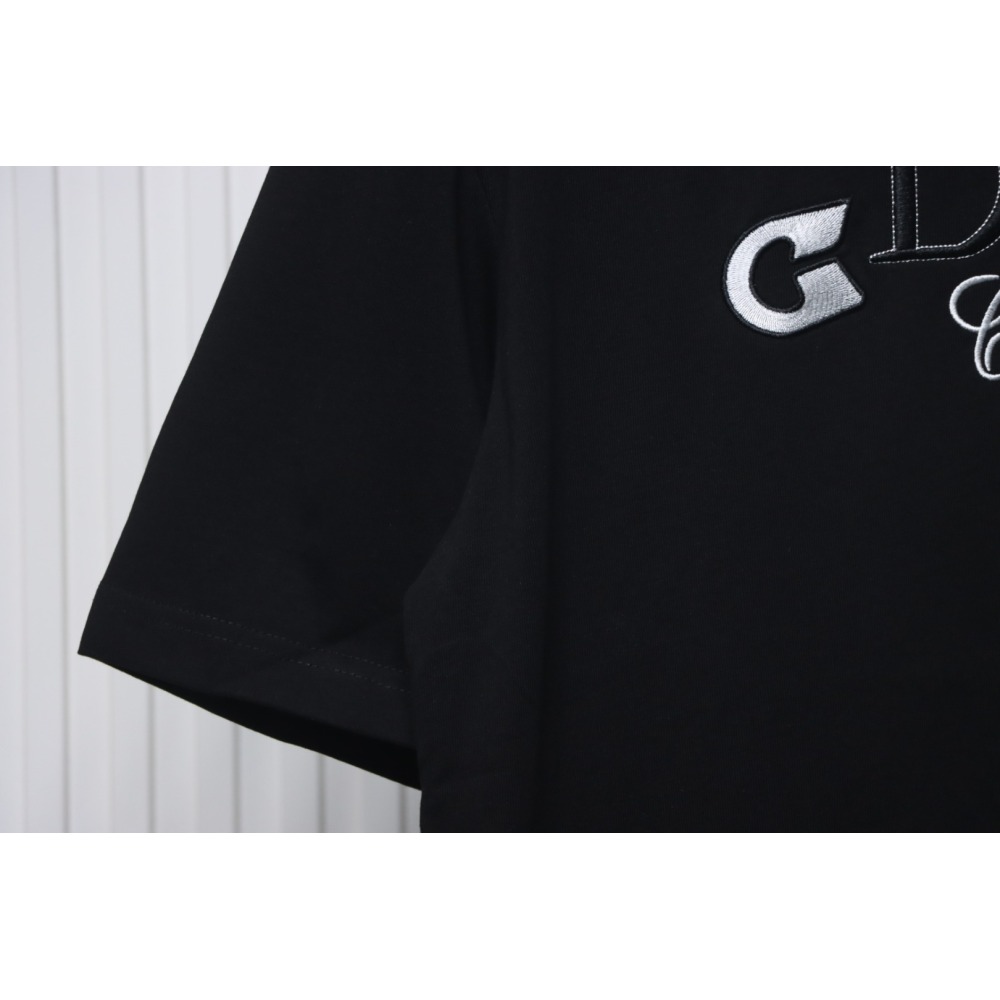 Dior Pin Embroidery T-shirt Black