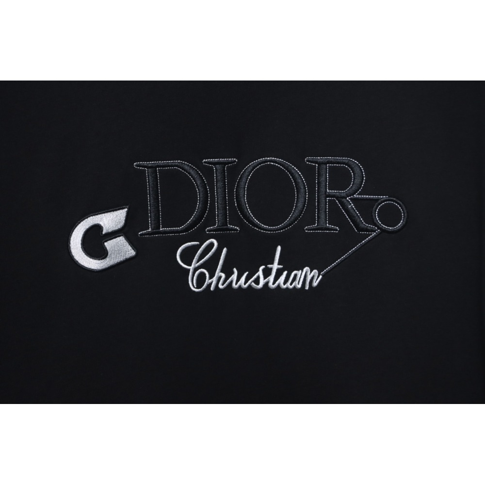 Dior Pin Embroidery T-shirt Black