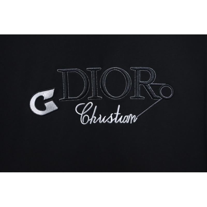 Dior Pin Embroidery T-shirt Black