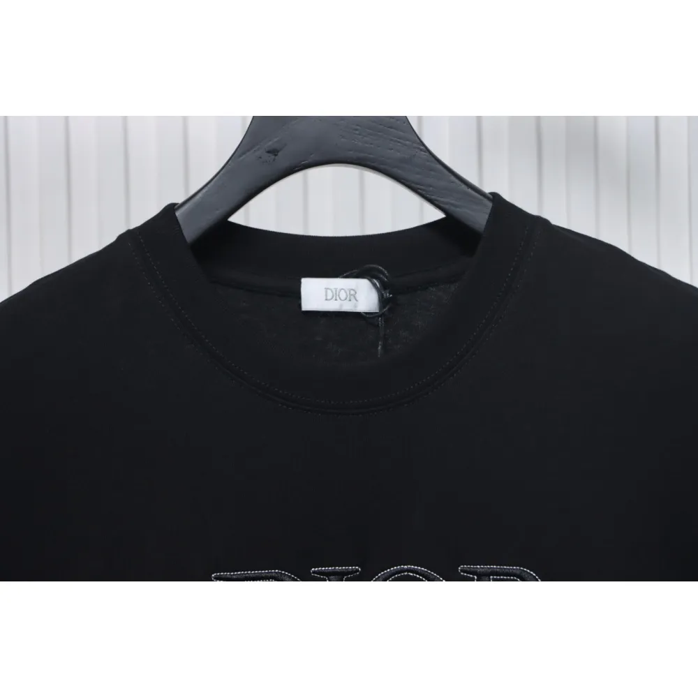 Dior Pin Embroidery T-shirt Black
