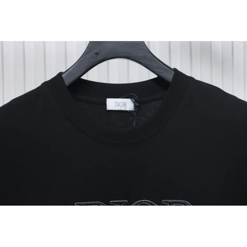 Dior Pin Embroidery T-shirt Black