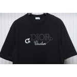 Dior Pin Embroidery T-shirt Black