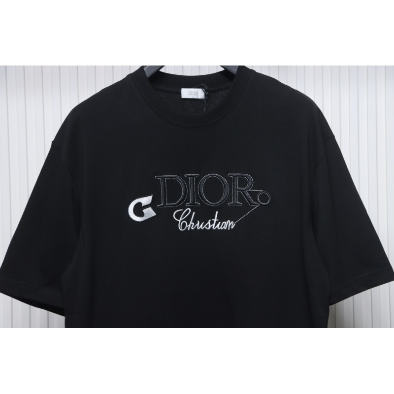 Dior Pin Embroidery T-shirt Black