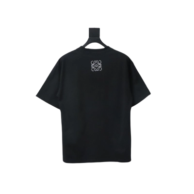 Loewe 23SS 3D Embossed Four-Leaf Clover T-Shirt Black 02