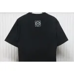 Loewe 23SS 3D Embossed Four-Leaf Clover T-Shirt Black