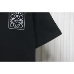 Loewe 23SS 3D Embossed Four-Leaf Clover T-Shirt Black