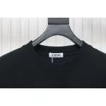 Loewe 23SS 3D Embossed Four-Leaf Clover T-Shirt Black