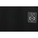 Loewe 23SS 3D Embossed Four-Leaf Clover T-Shirt Black