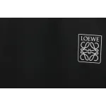 Loewe 23SS 3D Embossed Four-Leaf Clover T-Shirt Black