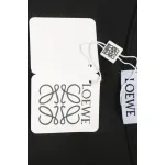 Loewe 23SS 3D Embossed Four-Leaf Clover T-Shirt Black