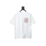 Loewe 23SS 3D Embossed Four-Leaf Clover T-Shirt White