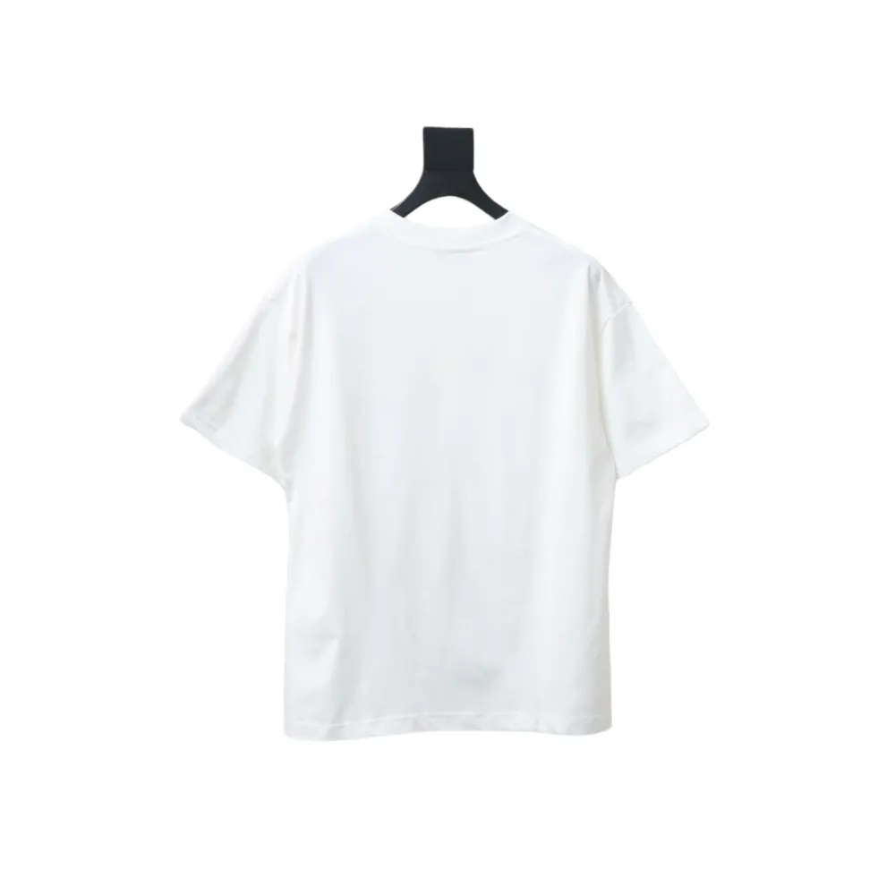 Loewe 23SS 3D Embossed Four-Leaf Clover T-Shirt White