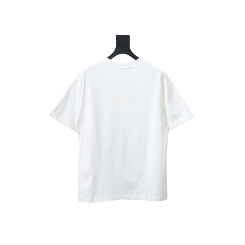 Loewe 23SS 3D Embossed Four-Leaf Clover T-Shirt White