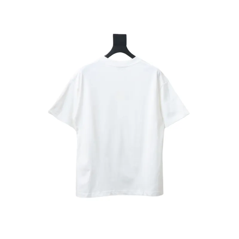 Loewe 23SS 3D Embossed Four-Leaf Clover T-Shirt White