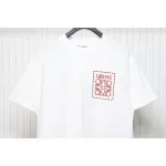 Loewe 23SS 3D Embossed Four-Leaf Clover T-Shirt White