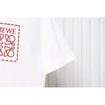 Loewe 23SS 3D Embossed Four-Leaf Clover T-Shirt White