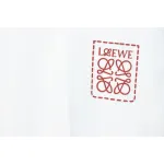 Loewe 23SS 3D Embossed Four-Leaf Clover T-Shirt White