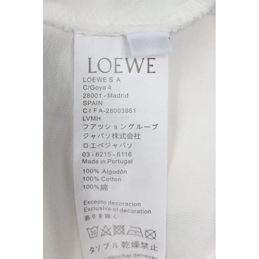 Loewe 24ss Coal Ball T-Shirt White