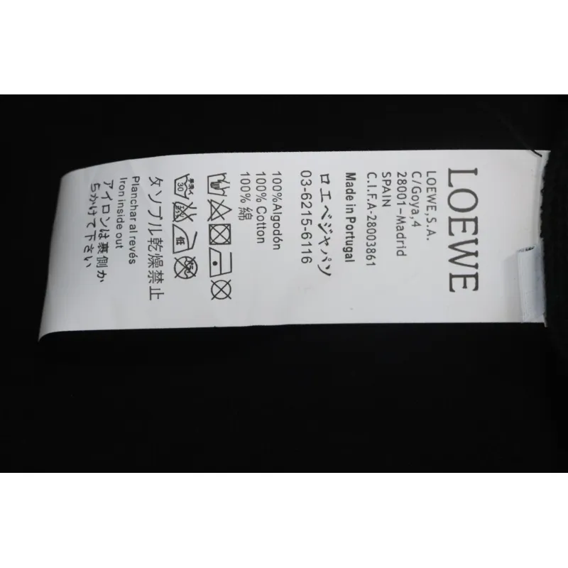 Loewe 24ss Coal Ball T-Shirt Black
