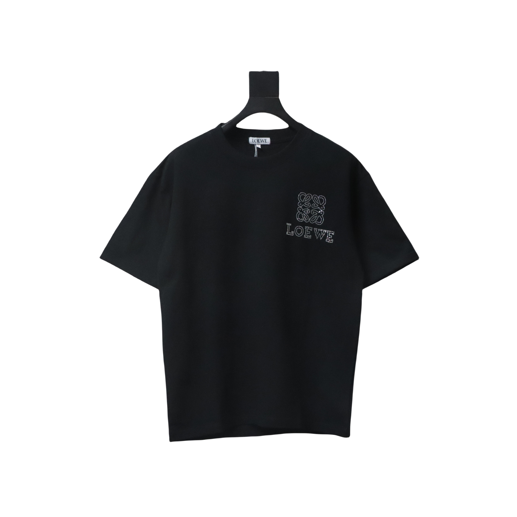 Loewe 24ss Hot diamond Four-Leaf Clover T-Shirt Black