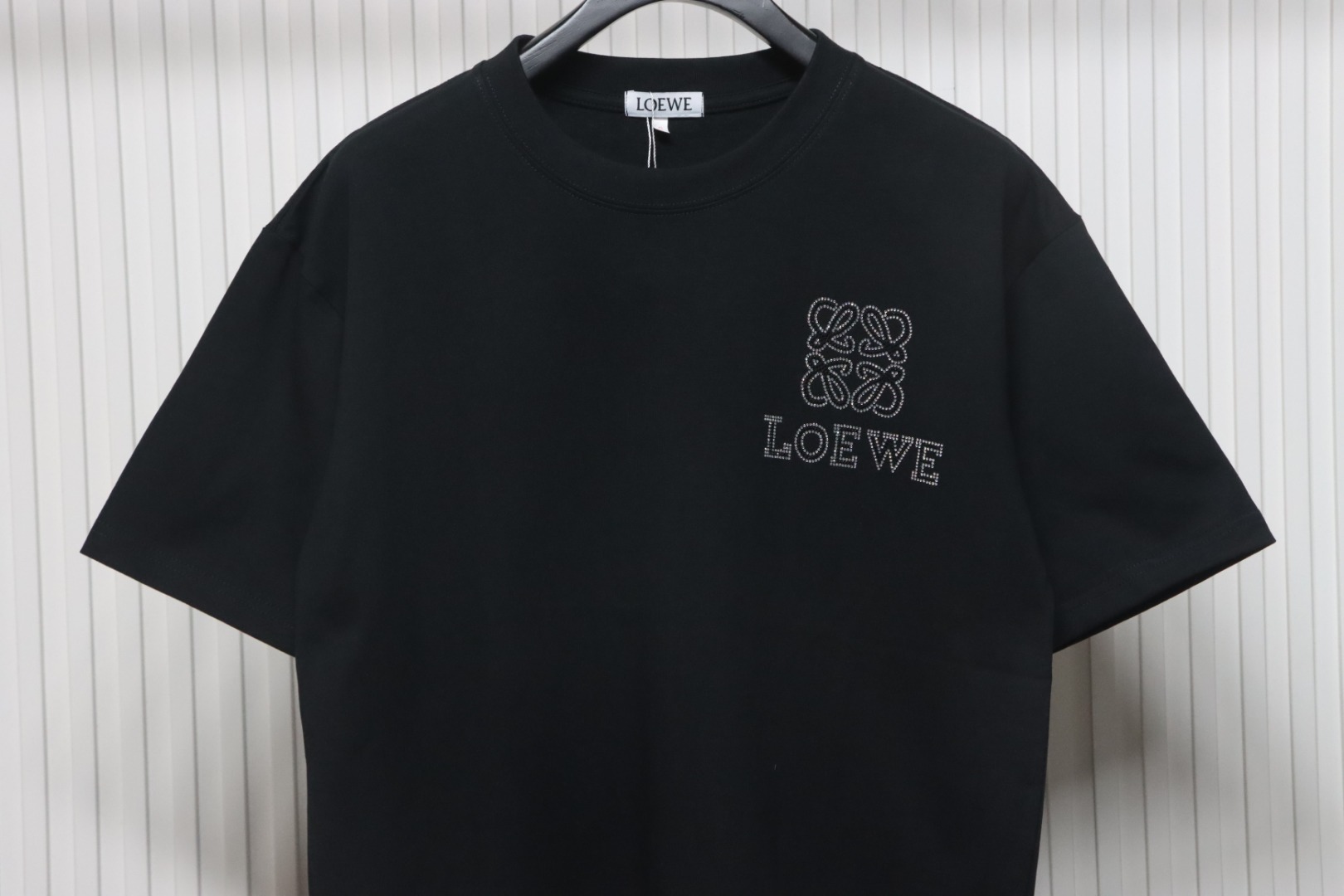 Loewe 24ss Hot diamond Four-Leaf Clover T-Shirt Black